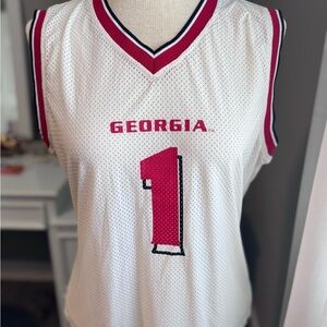 Vintage Georgia White and Red Sports Jersey XL
